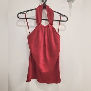 Jacob Silk Tie Back Halter Neck Sleeveless Blouse Tank Top